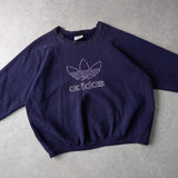 1980's Logo Embroidery Sweatshirt - NEWSED