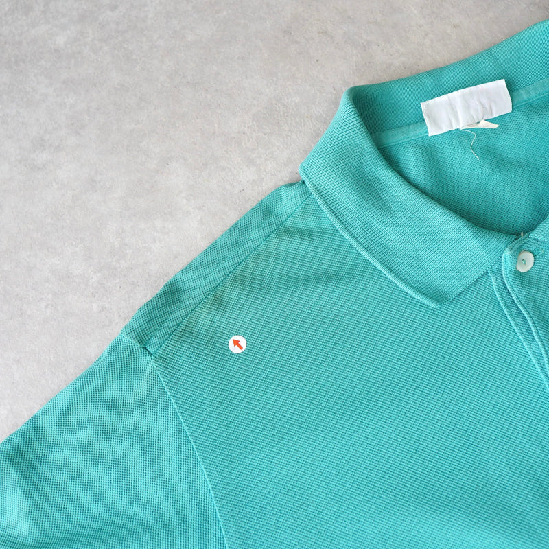 1980's Logo Patch Polo Shirt - NEWSED