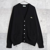 1980's Logo Patch Wool Cardigan - NEWSED
