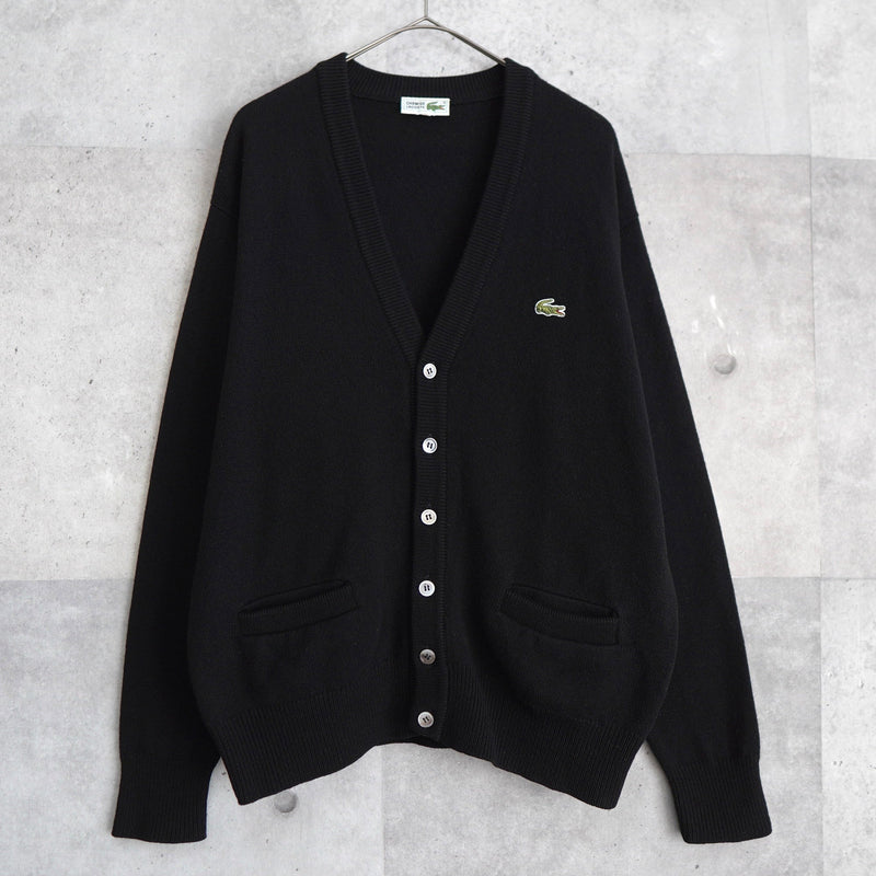1980's Logo Patch Wool Cardigan - NEWSED