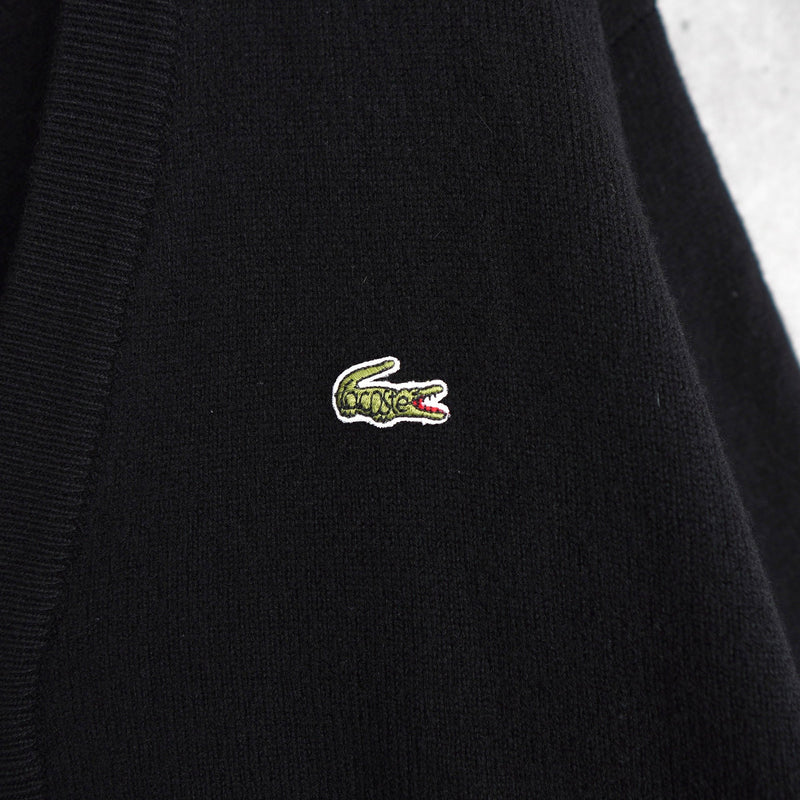 1980's Logo Patch Wool Cardigan - NEWSED