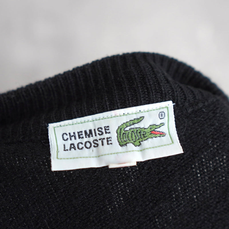 1980's Logo Patch Wool Cardigan - NEWSED