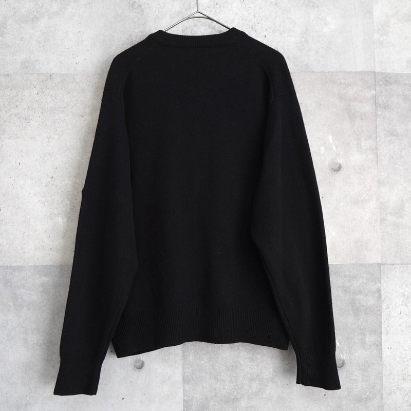 1980's Logo Patch Wool Cardigan - NEWSED