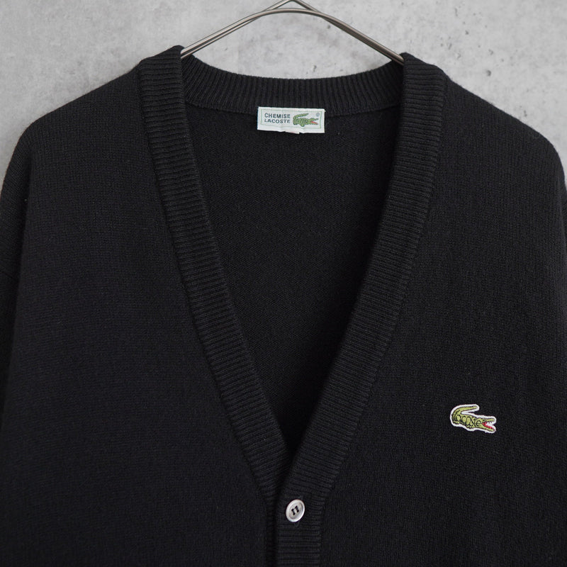 1980's Logo Patch Wool Cardigan - NEWSED