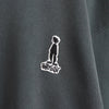 1980's One Point Shadow Man Logo Embroidery Sweatshirt
