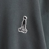 1980's One Point Shadow Man Logo Embroidery Sweatshirt - NEWSED