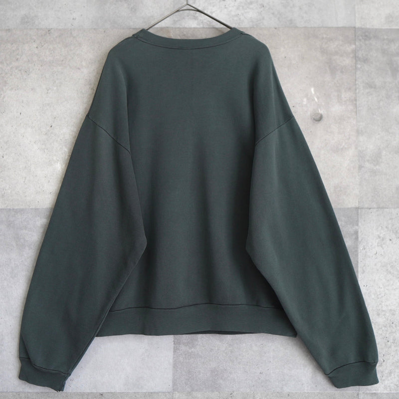 1980's One Point Shadow Man Logo Embroidery Sweatshirt - NEWSED