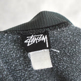 1980's One Point Shadow Man Logo Embroidery Sweatshirt - NEWSED