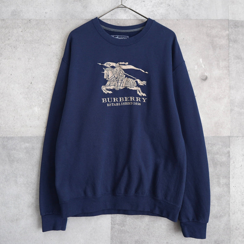 1980's〜1990's Big Logo Embroidery Sweatshirt | Made in England - NEWSED