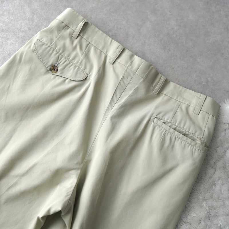 1980's〜1990's Two - tuck Cotton Trousers - NEWSED