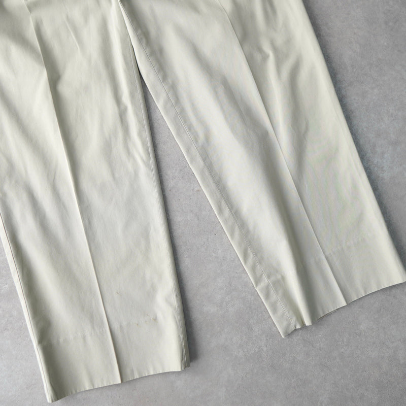 1980's〜1990's Two - tuck Cotton Trousers - NEWSED