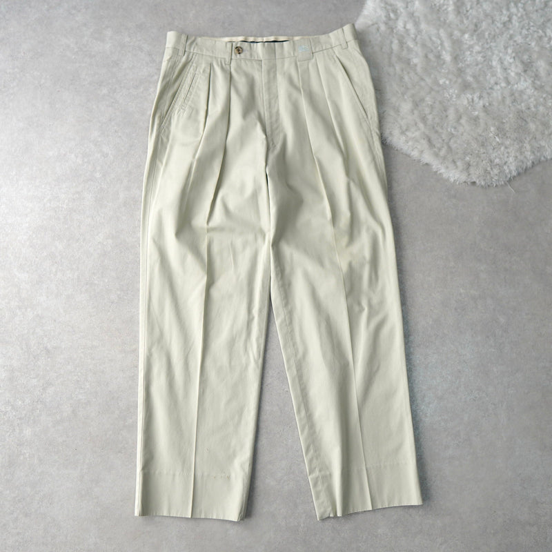 1980's〜1990's Two - tuck Cotton Trousers - NEWSED
