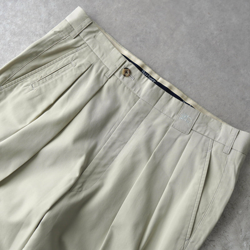 1980's〜1990's Two - tuck Cotton Trousers - NEWSED