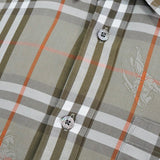 バーバリー 1990's ヴィンテージ ノバチェック ホースロゴ 総柄 長袖シャツ ベージュ - NEWSED