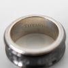 Tiffany 1990's Narrow 1837 Silver 925 Titanium Black Ring Size 10