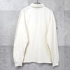 Burberry 1990's Vintage Logo Embroidered Long Sleeve Polo Shirt, Ivory