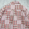 Vintage Stüssy 1990s Check Embroidered Patchwork Short Sleeve Shirt in Red