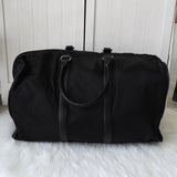 プラダ 1990's ヴィンテージ ポコノ テスート ナイロン サフィアーノレザー ボストンバッグ トライアングルロゴ ブラック - NEWSED