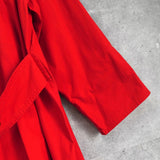 バーバリー 1990's ヴィンテージ ホースロゴ 金ボタン ステンカラーコート レッド - NEWSED