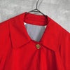 バーバリー 1990's ヴィンテージ ホースロゴ 金ボタン ステンカラーコート レッド