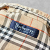 ★袖補修跡 バーバリー 1990's ヴィンテージ ノバチェック 長袖シャツ ホースロゴ刺繍 ベージュ