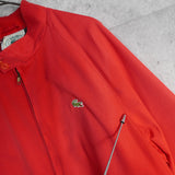 アイゾッド ラコステ 1990's ヴィンテージ 中綿ジャケット ブルゾン ロゴパッチ レッド - NEWSED