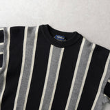 イヴ サンローラン 1990's ヴィンテージ ニット ストライプ柄 ブラック - NEWSED