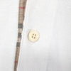 Burberry 1990's Vintage Logo Embroidered Long Sleeve Polo Shirt, Ivory