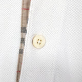 バーバリー 1990’s ヴィンテージ ロゴ 刺繍 長袖ポロシャツ アイボリー - NEWSED