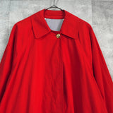 バーバリー 1990's ヴィンテージ ホースロゴ 金ボタン ステンカラーコート レッド - NEWSED