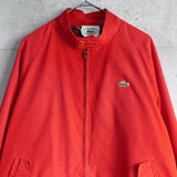 アイゾッド ラコステ 1990's ヴィンテージ 中綿ジャケット ブルゾン ロゴパッチ レッド - NEWSED