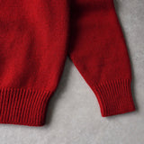 チャップス ラルフローレン 1990's ヴィンテージ サークル ロゴ ニット レッド/アイボリー/グレー - NEWSED