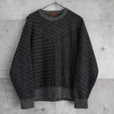 イヴ サンローラン 1990's ヴィンテージ 総柄 ニット グレー - NEWSED