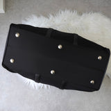 プラダ 1990's ヴィンテージ ポコノ テスート ナイロン サフィアーノレザー ボストンバッグ トライアングルロゴ ブラック - NEWSED