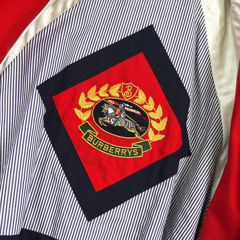 バーバリー 1990's ヴィンテージ ホースロゴ 金ボタン ステンカラーコート レッド - NEWSED