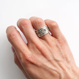 1990's Atlas Silver Ring - NEWSED