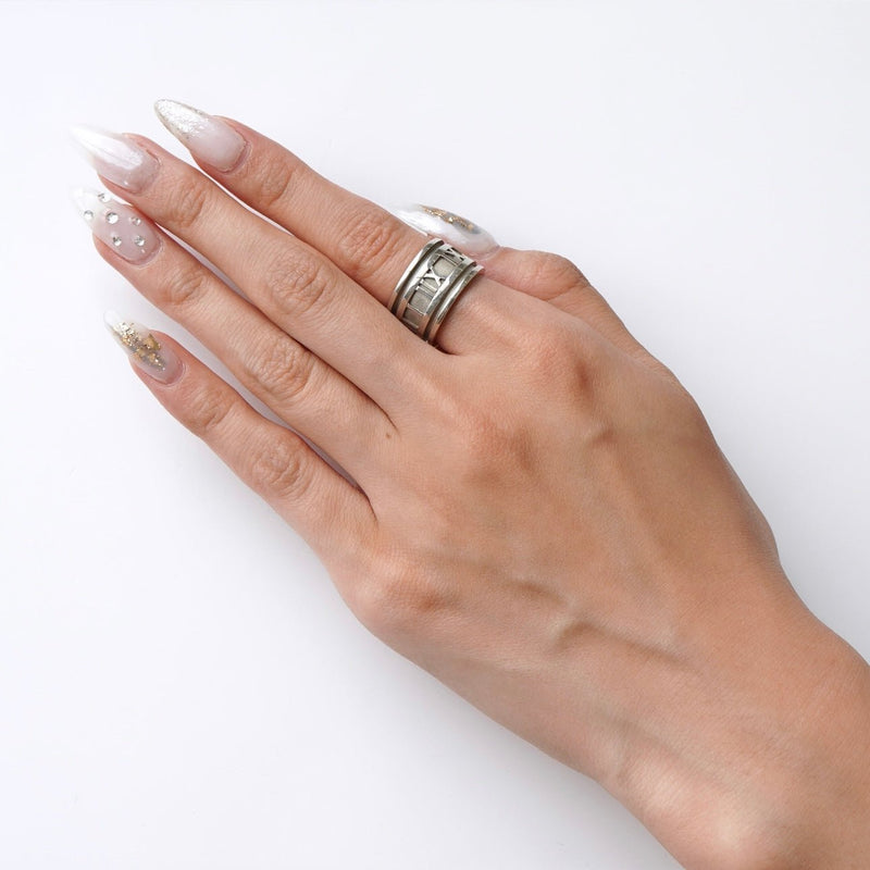 1990's Atlas Silver Ring - NEWSED
