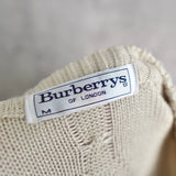 1990's Big Logo Embroidery Cable Sweater - NEWSED