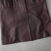 1990's Bordeaux Leather Trench Coat