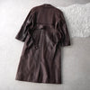 1990's Bordeaux Leather Trench Coat
