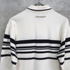 1990's Cassandra Logo Embroidery Long Sleeve Polo Shirt