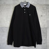 1990's Cassandra Logo Embroidery Long Sleeve Polo Shirt