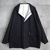 1990's Cassandra Logo Embroidery Reversible Jacket