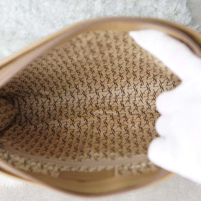 1990's Cassandra Logo Giraffe Pattern Clutch Bag - NEWSED