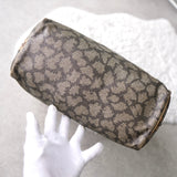 1990's Cassandra Logo Giraffe Pattern Mini Boston Bag - NEWSED