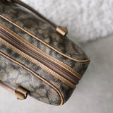 1990's Cassandra Logo Giraffe Pattern Mini Boston Bag - NEWSED