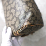 1990's Cassandra Logo Giraffe Pattern Mini Boston Bag - NEWSED