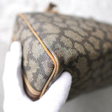 1990's Cassandra Logo Giraffe Pattern Mini Boston Bag - NEWSED