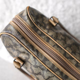 1990's Cassandra Logo Giraffe Pattern Mini Boston Bag - NEWSED
