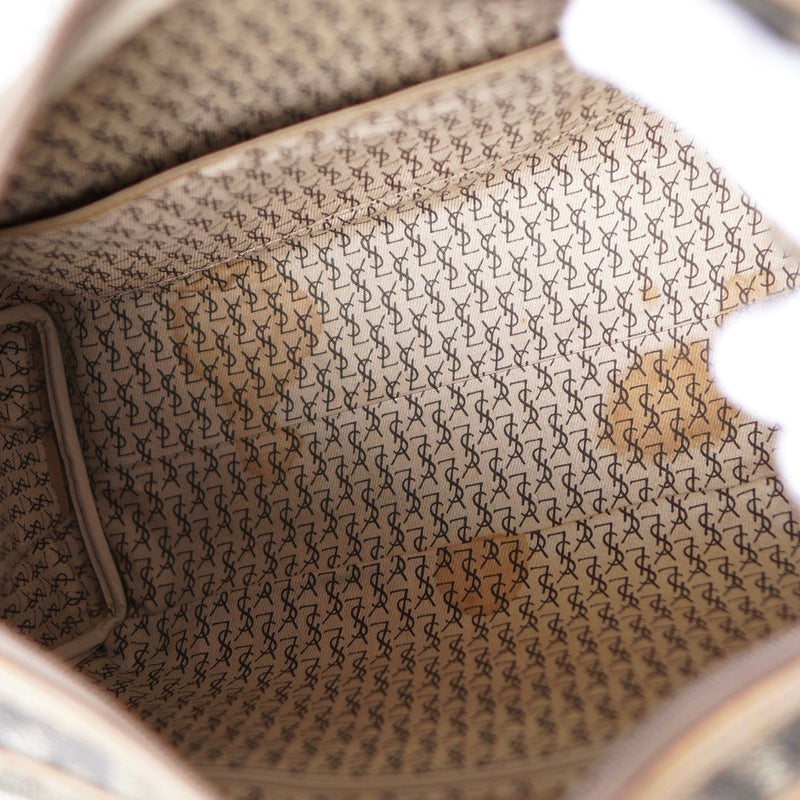 1990's Cassandra Logo Giraffe Pattern Mini Boston Bag - NEWSED